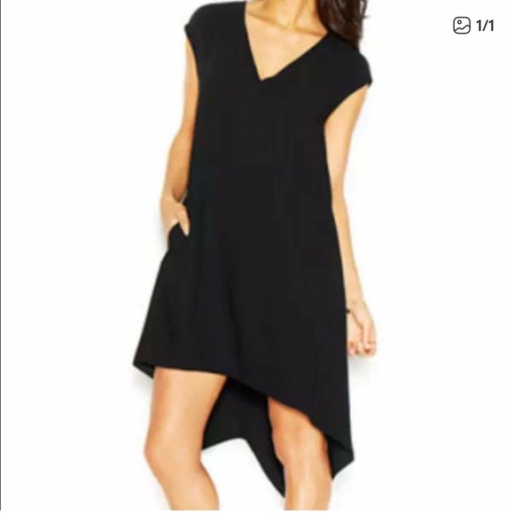 RACHEL Rachel Roy Hi Low Dress in Black size Large